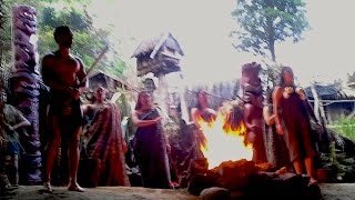 Maori Poi amp Haka dance amp chant MiTai village Rotorua NZ [upl. by Cartan211]