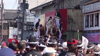 2014年岸和田だんじり事故 並松町NG 9月7日試験曳き [upl. by Cleland]