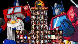 MORTAL KOMBAT 9  OPTIMUS PRIME MOD  HARD LADDER  GAMEPLAY 4K60FPS [upl. by Feldt]