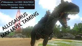 MAX LEVEL ALLOSAURUS TAMINGARK Survival Evolved Mobile [upl. by Philips]