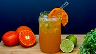 Orange Mojito 🍊🥤Best Summer Mocktail  COOK BEGINS [upl. by Margit]