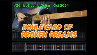 26 Boulevard of Broken Dreams Rocksmith Progress  Oct 2024 [upl. by Onyx427]