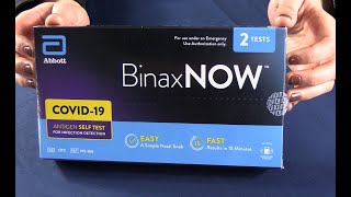 BinaxNow AtHome Covid19 Testing Kit Tutorial [upl. by Krasner]