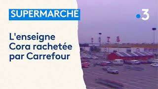 Rachat des supermarchés Cora par le groupe Carrefour  le cas dHoudemont [upl. by Ardnaek]