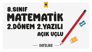 8 Sınıf Matematik 2Dönem 2Yazılı Soruları 2024 [upl. by Sheeb]