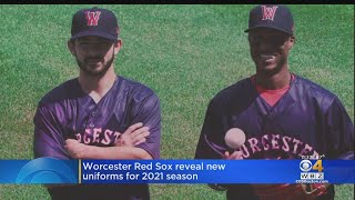 Worcester Red Sox Unveil Jerseys And Hats For Inaugural 2021 Season [upl. by Margy]