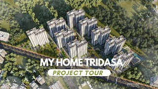 My Home Tridasa  Project Tour  Tellapur  Gachibowli  Financial district [upl. by Ronyam]