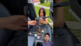 Smart vacuum cleaner for car 🚗 interior cleaning funny music art automobile usefullitems [upl. by Naeerb]