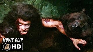 QUEST FOR FIRE Clip  quotBearquot 1981 Caveman Movie [upl. by Lindblad]