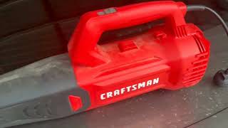 CRAFTSMAN 9Amp Corded Axial Blower Quick Review [upl. by Dyann]