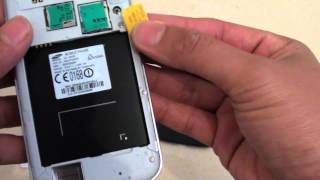 Samsung Galaxy S4 How to Insert New Micro SIM Card [upl. by Ludlow]