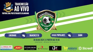 CAMPEONATO MUNICIPAL DE FÉRIAS FUTSAL 2024  SEMIFINAIS  AO VIVO COM IMAGENS [upl. by Eyahs362]