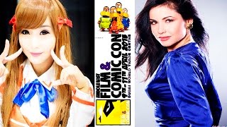 مشاهير و عشاق الأنيمي في معرض دبي MEFCC 2015 Celebrities [upl. by Cadell]