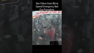 Blind Racecar Driver Ben Felton practicing the emergency bail out procedure at the Maralinga Mile [upl. by Line]