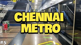 Metro in Chennai  Solo Travel  Chennai City to Airport in 32 Rupees  Chennai Metro Travel [upl. by Mariand96]