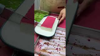 🥰 Satisfying with delicious grass milk pudding 🥳 food satisfying satisfyingvideo [upl. by Thagard]