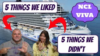 Top 5 LIKES and DISLIKES from our NCL VIVA Cruise [upl. by Seraphim]