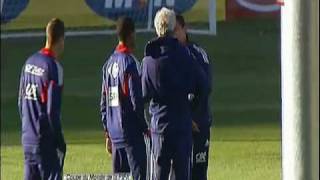 France fitness coach clashes with Evra [upl. by Robertson554]