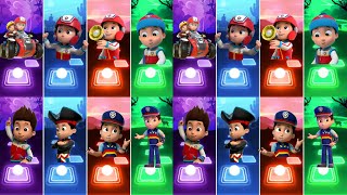 Paw Patrol Tiles Hop EDM Rush  Chase 🔴 Ryder 🔴 Marshall 🔴 Rubble  Tiles Hop Paw Patrol [upl. by Noellyn]