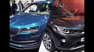 2018 Kia Stonic vs 2018 Skoda Karoq [upl. by Anitirhc]