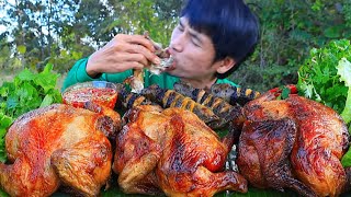 ไก่ย่างนมสดจิ้มซีฟู้ดแกล้มผักสดแซ่บคักอีหลีครับพี่น้องMUKBANG EATING SHOWโก้อีสานพาแดก [upl. by Briant]