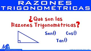 ¿Qué son las razones trigonométricas MatematicasprofeAlex [upl. by Chadabe]