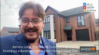 4Bed  Detached Home  Betony Lane  Potters Hill  Sunderland [upl. by Aymer989]