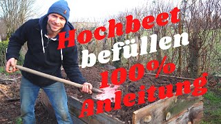 Hochbeet befüllen  Die 100  SchrittfürSchritt Anleitung Neu [upl. by Eeldivad495]