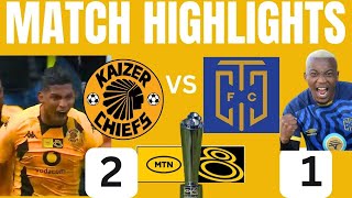 KAIZER CHIEFS vs CAPE TOWN CITY FC 21 MTN 8 WAFA WAFA HIGHLIGHTS [upl. by Kcirret]