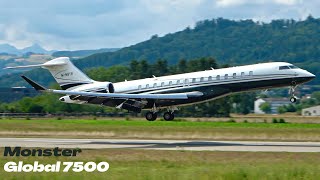 The Bombardier Global 7500 MNSTR in Action [upl. by Melise]