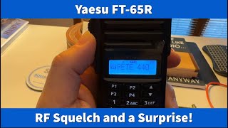 Yaesu FT65R RF Squelch and a Surprise video 4 in this series hamradio yaesu ft65 [upl. by Uolyram]