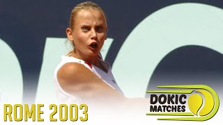 Conchita Martínez amp Jelena Dokic  First Round Rome 2003 [upl. by Budd]