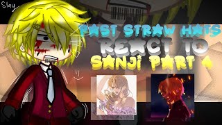 past straw hats react to sanji part4  short   english • onepiece [upl. by Eelrahc191]