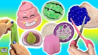 Whats Inside Squishy Toys Slime Mesh Ball And A Crazy Crunchy Squishy [upl. by Aihpledalihp641]