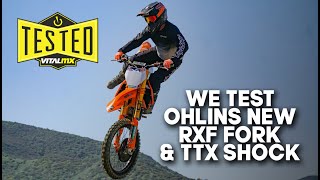 We Test Ohlins New RXF Fork and TTX Shock [upl. by Otrebogir]