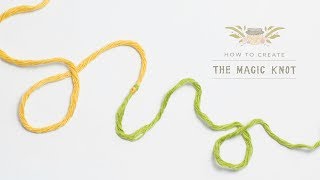 How To The Magic Knot Yarn Join  Easy Tutorial by Hopeful Honey [upl. by Phelps265]