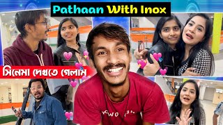 Pathaan Vlog 😍  I Went to Inox for First Time With Nilanjana Situ Ranjana  BadmasBipua [upl. by Jovi]