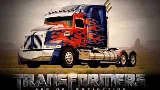 Transformers Age Of Extinction  Optimus Prime new truck [upl. by Bryana517]