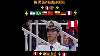 Delegaciones Extranjeras en la Gran parada militar Perú 2024 [upl. by Ynna]