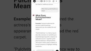 What Does Pulchritudinous Mean [upl. by Ibby]