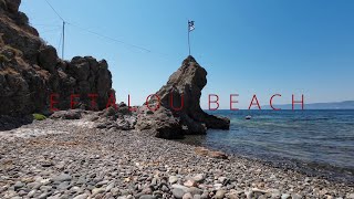 Secrets of Eftalou Beach Exposed Lesvos Greece in 4k [upl. by Knick]