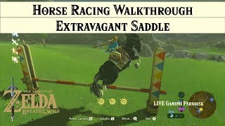 Breath of the Wild  Extravagant Saddle  Horse Obstacle Racing Main Side Mission [upl. by Mirabella]