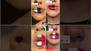 who is the best lips makeup lipstick thebest4 beauty ytshorts [upl. by Aitnuahs]