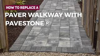 How to Replace a Paver Walkway with Pavestone [upl. by Arezzini]