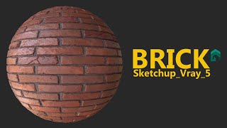 Sketchup Vray 5 Brick Material my mistake please change bump map to normal map [upl. by Kobi]