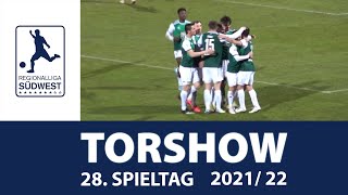 Regionalliga Südwest Die Torshow zum 28 Spieltag 20212022 [upl. by Moreville]