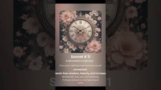 Sonnet 11 Shakespeare poeticwisdom music britishpoetry englishpoetrylovers newmusic [upl. by Assenej]