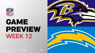 Baltimore Ravens vs Los Angeles Chargers  2024 Week 12 Game Preview [upl. by Halilahk]