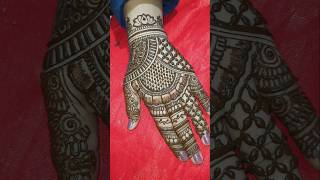 Very simple back hand semi bridal mehndi design mehndi mehandi youtubeshorts shortsfeed [upl. by Brittan332]