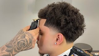 CURLY TAPER BARBER TUTORIAL [upl. by Lytsyrk]